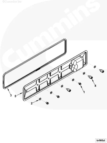 3944442 Genuine Cummins Push Rod Cover - Truck To Trailer