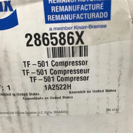 745-286586X Genuine Mack Air Compressor TF-501 - Truck To Trailer