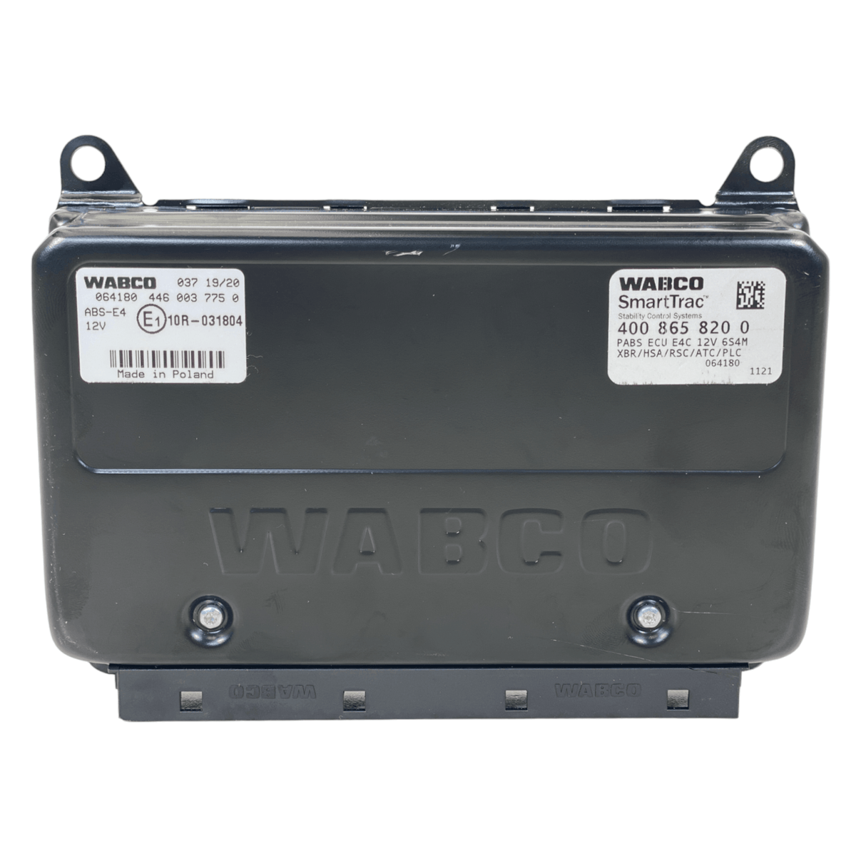 400 865 820 0 Genuine Wabco® Pabs Ecu E4C 12V 6S4M Xbr Hsa Rsc Atc Plc - Truck To Trailer