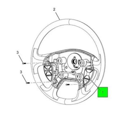 4057703C94 Genuine International Steering Wheel Controls - Truck To Trailer