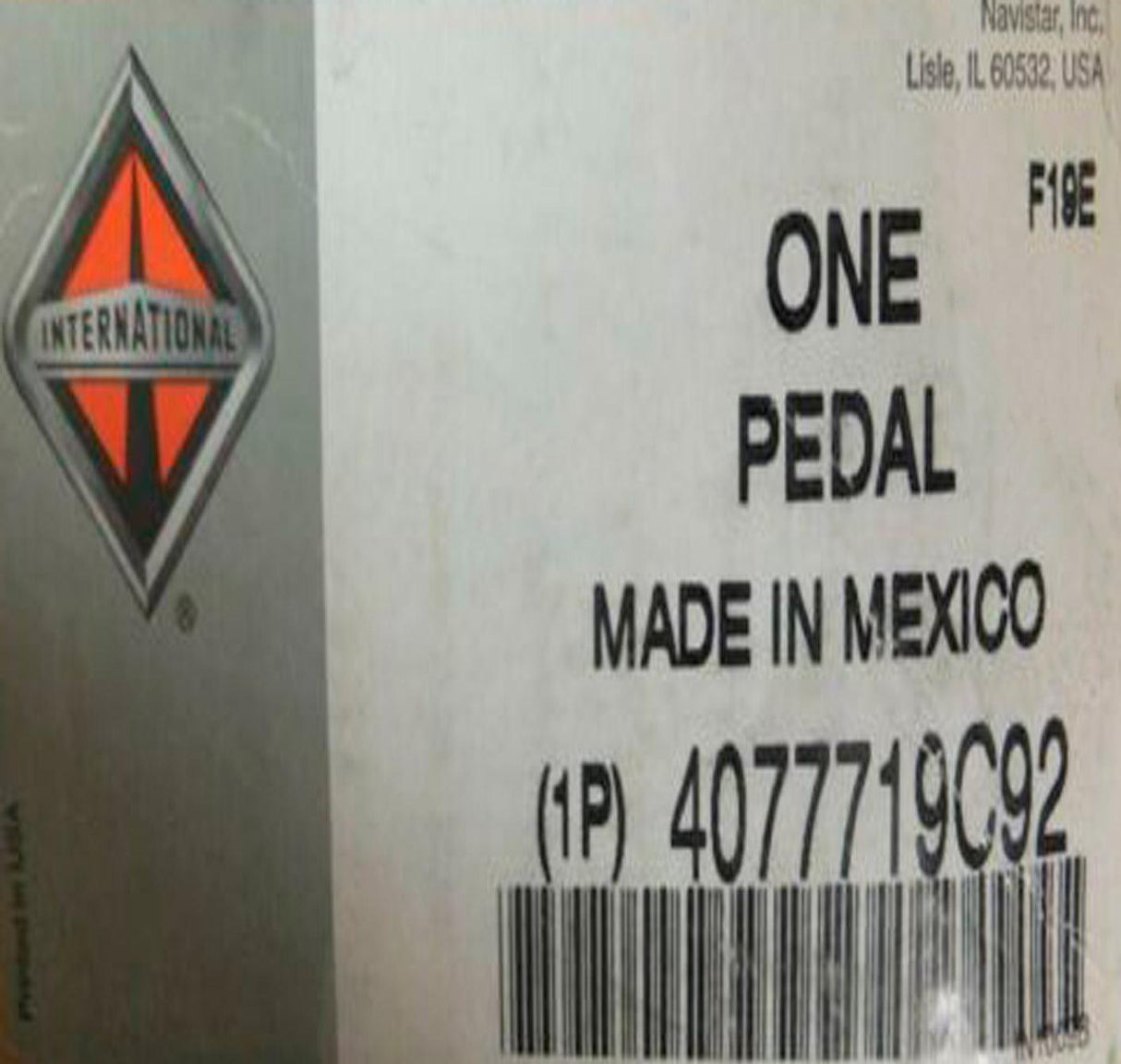 4077719C92 Genuine International Pedal Clutch