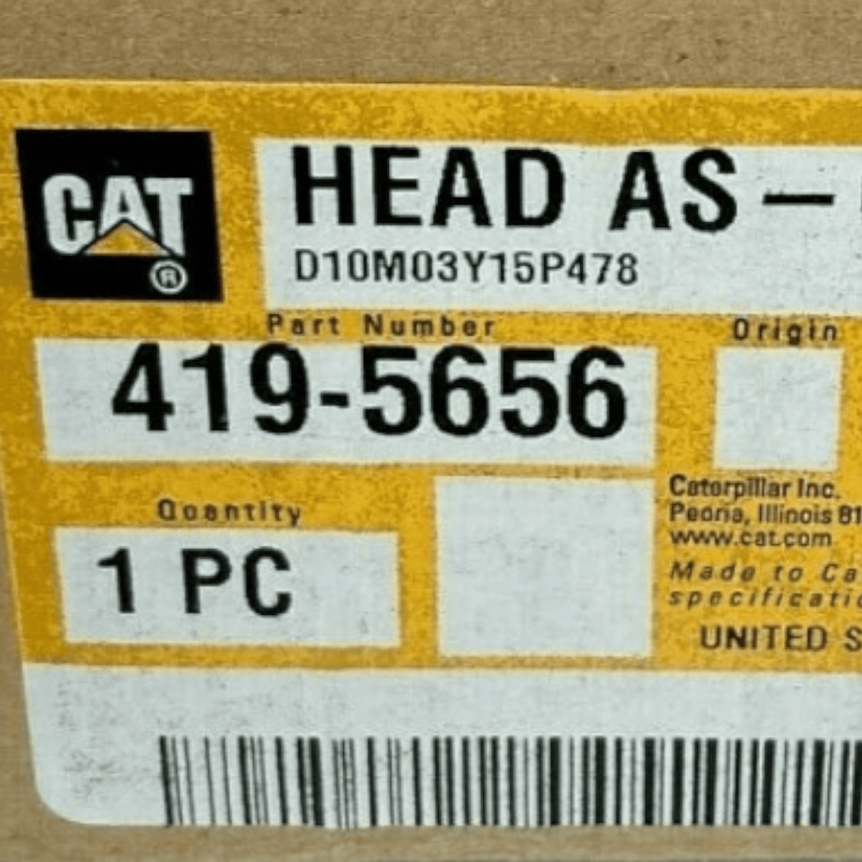 419-5656 Genuine Cat Head As-Comb - Truck To Trailer