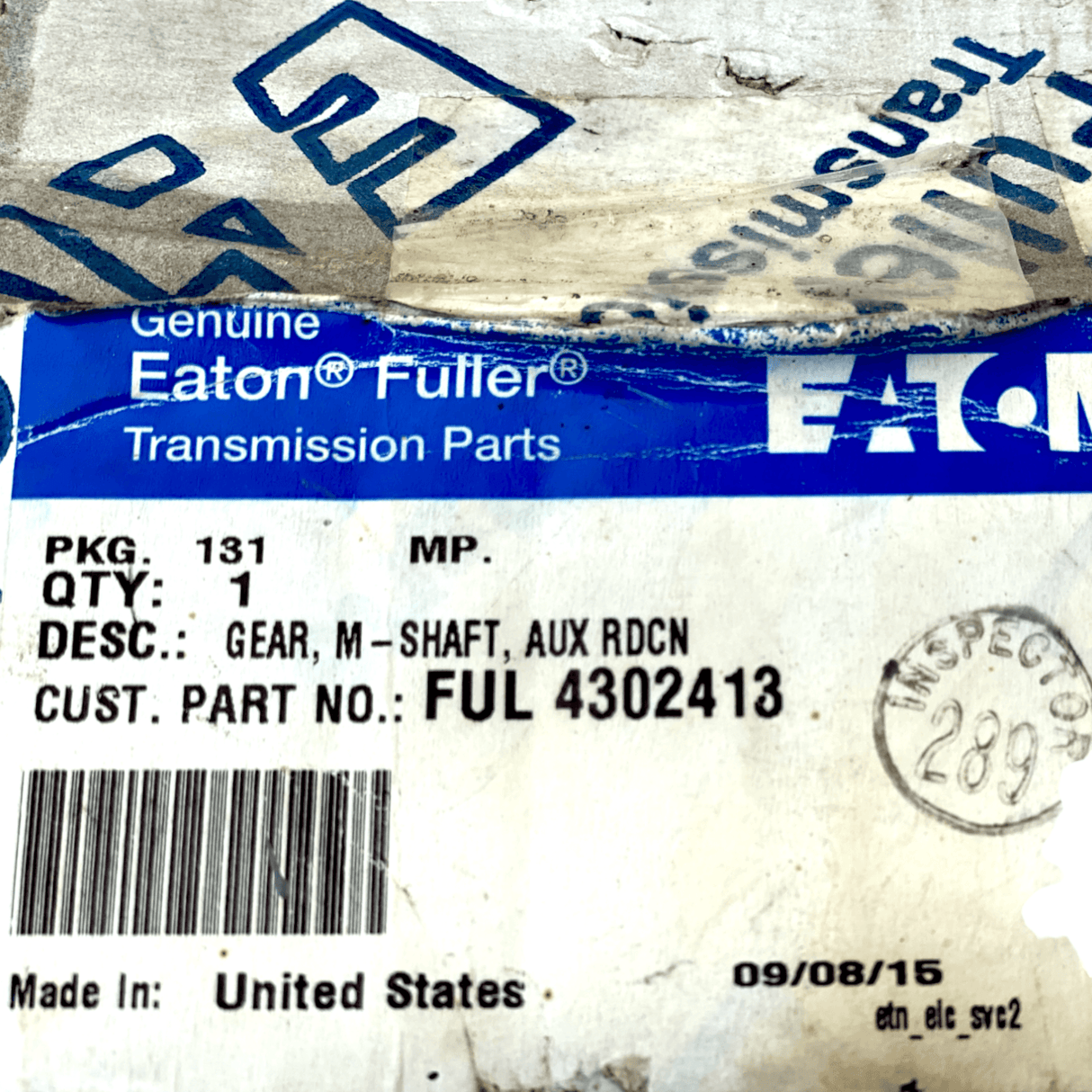 4302413 Ful4302413 Ful 4302413 Oem Eaton Fuller Mainshaft Gear.