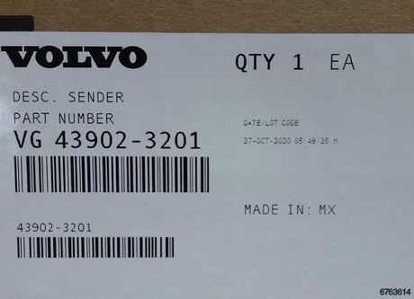 43902-3201 Genuine Volvo Sender - Truck To Trailer