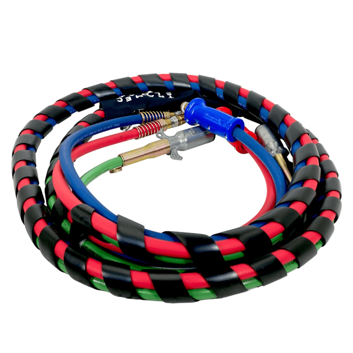 451181 Genuine Tramec Sloan 3-In-1 Power Line Wrap 15Ft With Red & Blue Hose - Truck To Trailer