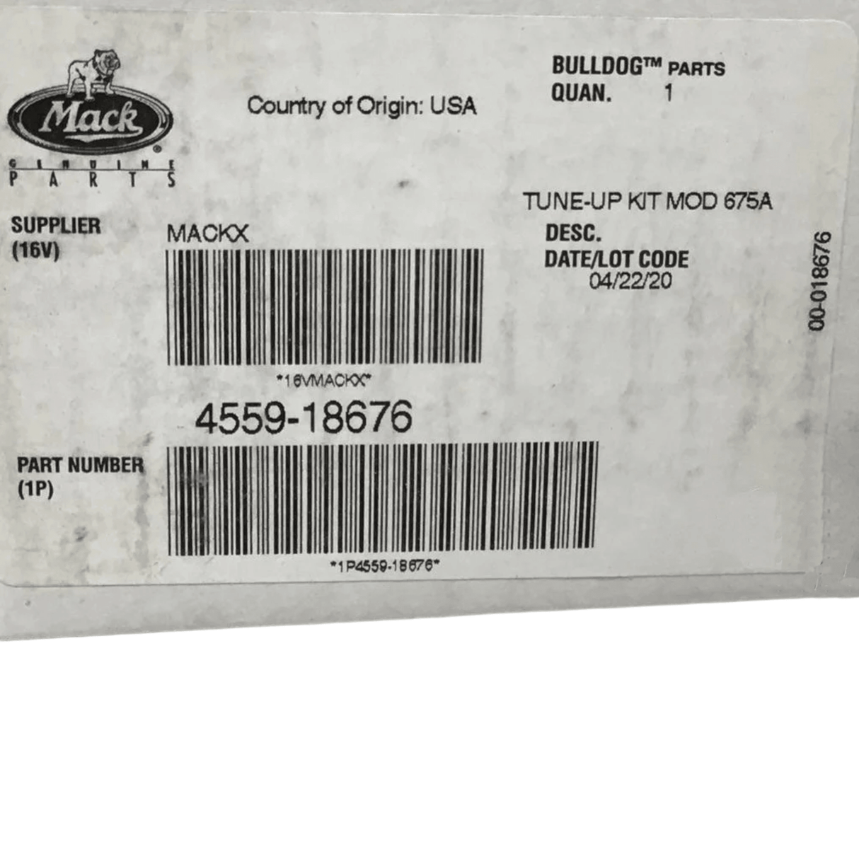 4559-18676 Genuine Volvo Tune-Up Kit Model - Truck To Trailer