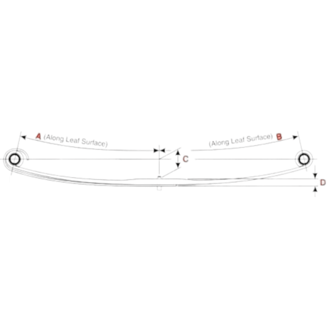 46-1772 Front Truck Leaf Spring We Can Ship Pair X 2 - Truck To Trailer