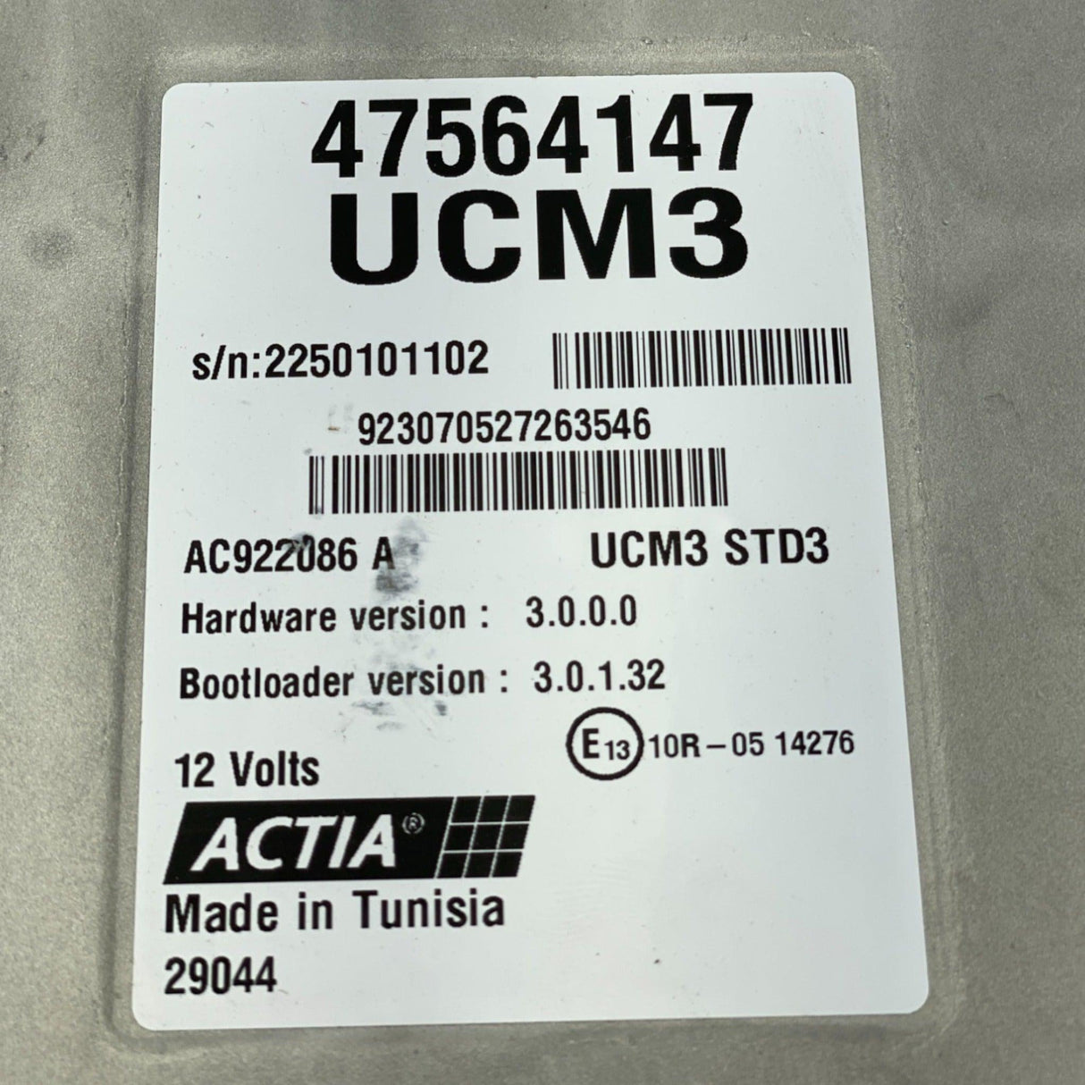 47564147 Genuine Actia Electronic Control UCM3 STD3 New Holland - Truck To Trailer