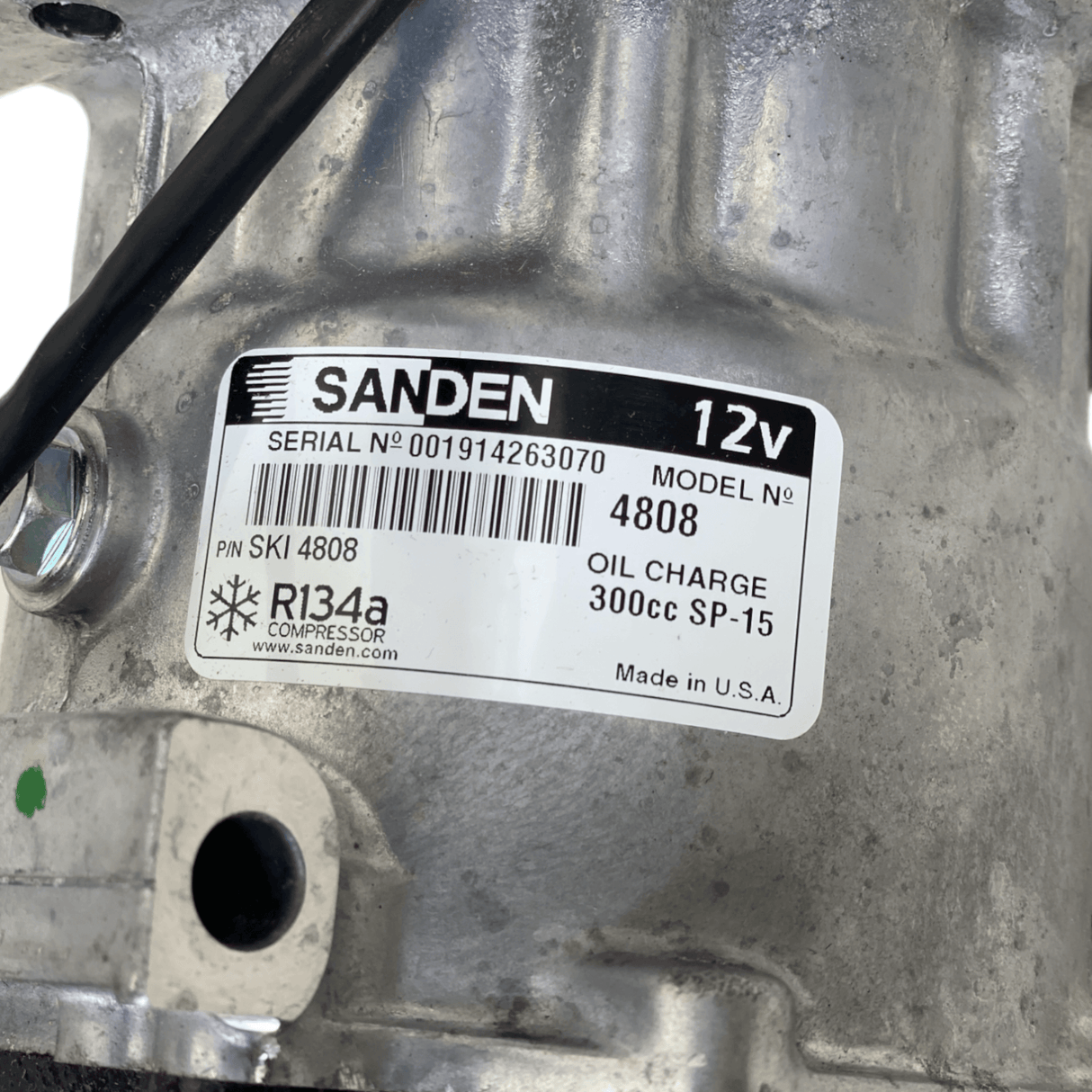 4808 Genuine Sanden A/C Compressor For Freightliner.