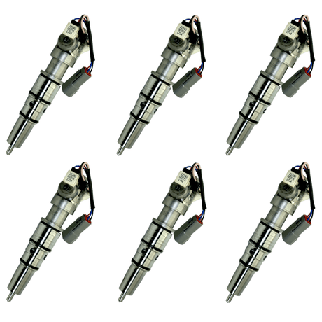 5010715R91 Oem International Set Of Six 6 Injectors For Navistar-International Dt466 - Truck To Trailer