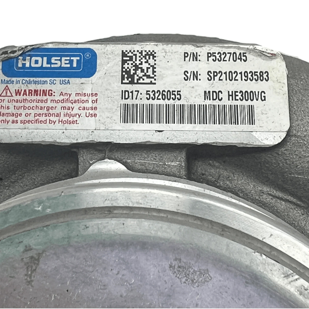 5326058H Genuine Cummins He300Vg Turbocharger For Cummins Isb13 6.7L - Truck To Trailer