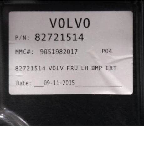 570046 Genuine Volvo Front Bumper Left Side Extension - Truck To Trailer