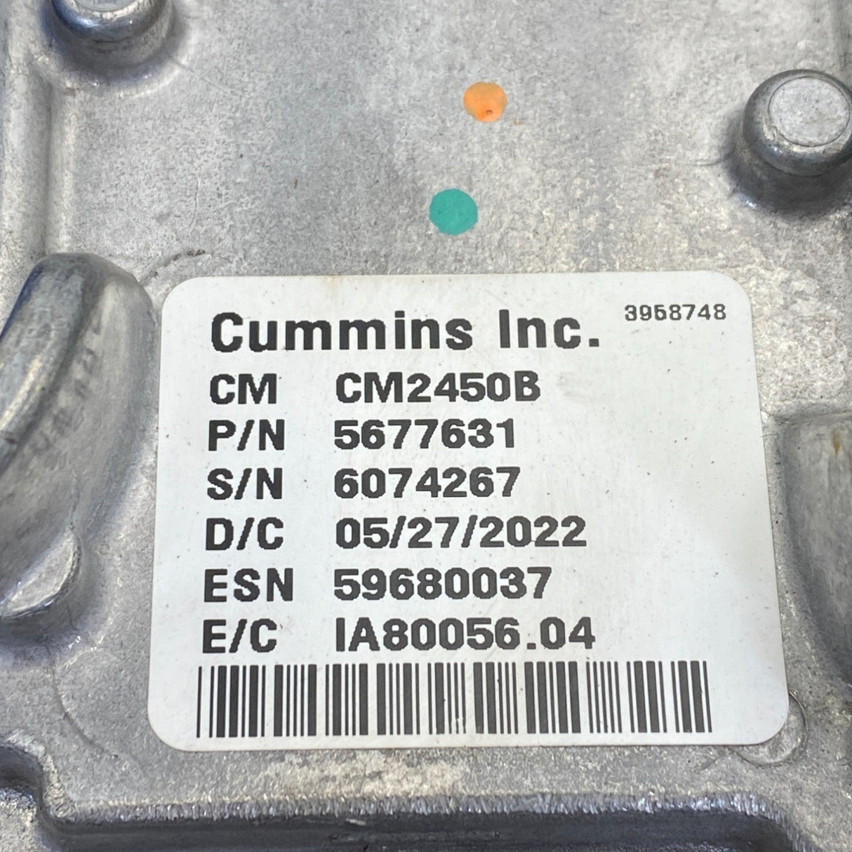 5677631 Oem Cummins Electronic Control Module Ecm For Dodge Ram 2500 3500 - Truck To Trailer