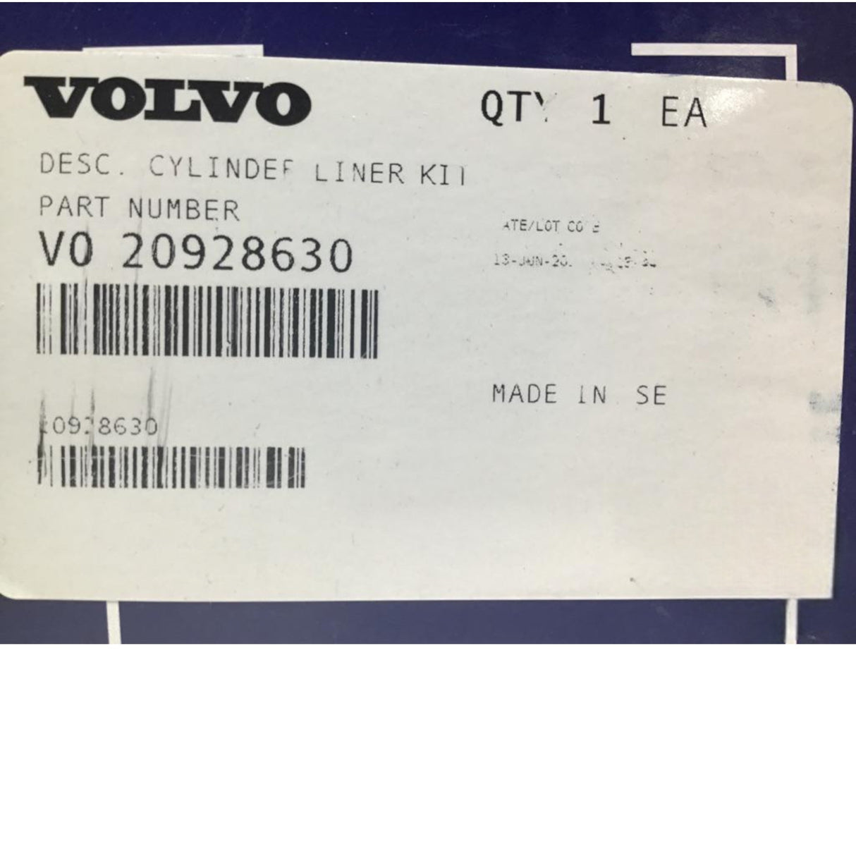 20928630 Genuine Volvo Cylinder Liner Kit