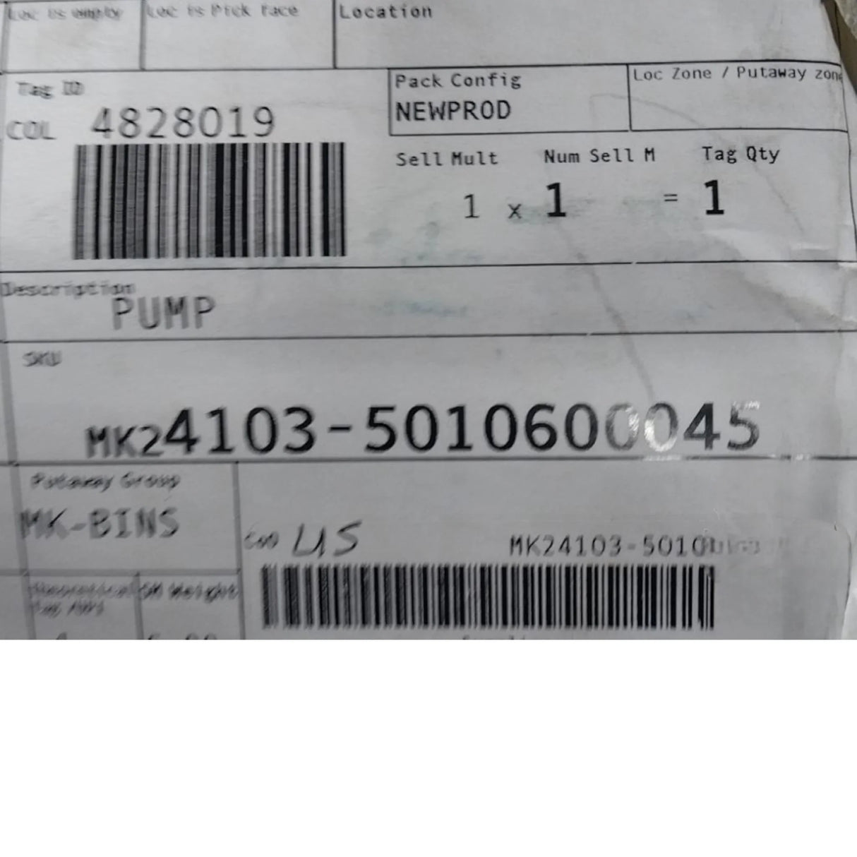 4103-5010600045 Genuine Mack Pump - Truck To Trailer