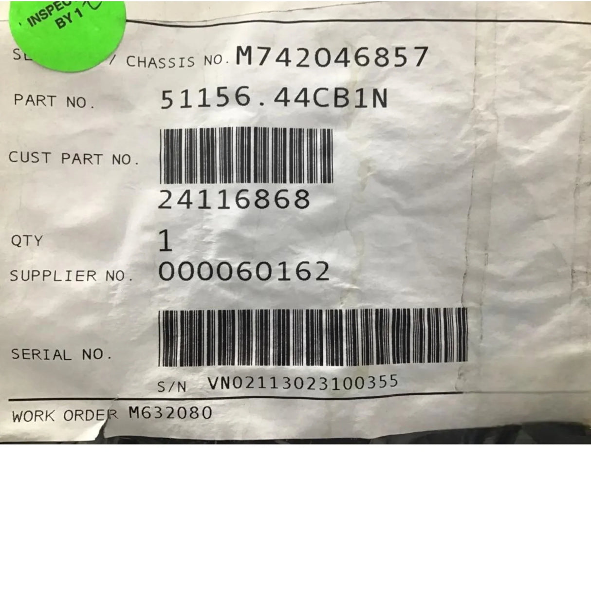 24116868 Genuine Mack Seat - Truck To Trailer