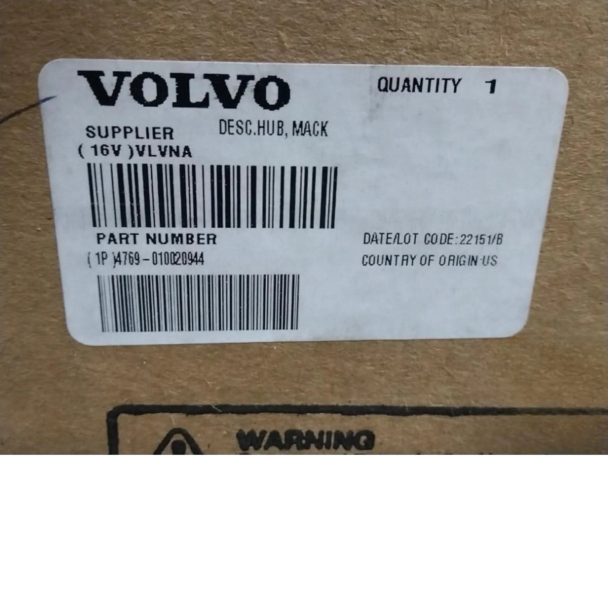 4769-010020944 Genuine Mack Hub Fan - Truck To Trailer