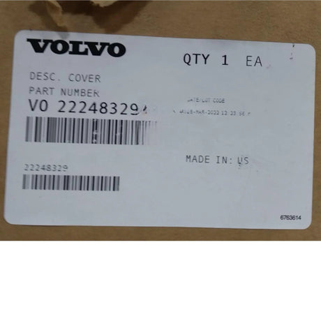 22248329 Genuine Mack Cover - Truck To Trailer