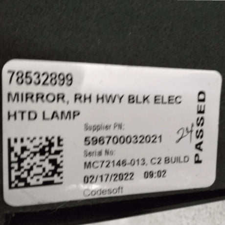 78532899 Genuine Volvo Mirror - Truck To Trailer