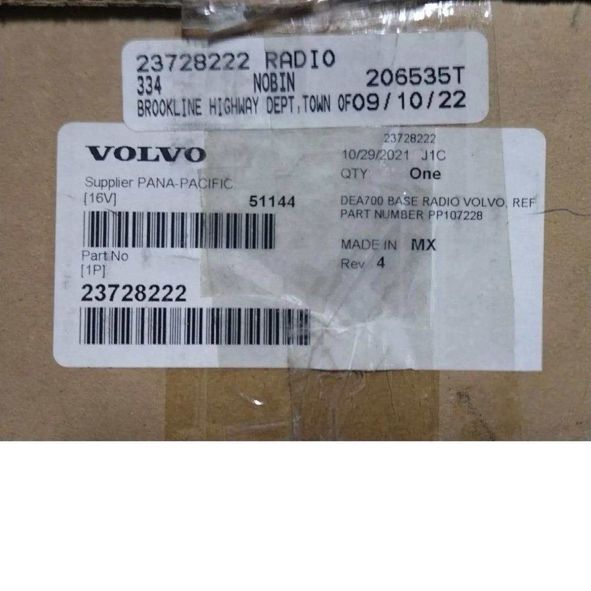 23728222 Genuine Mack Radio - Truck To Trailer