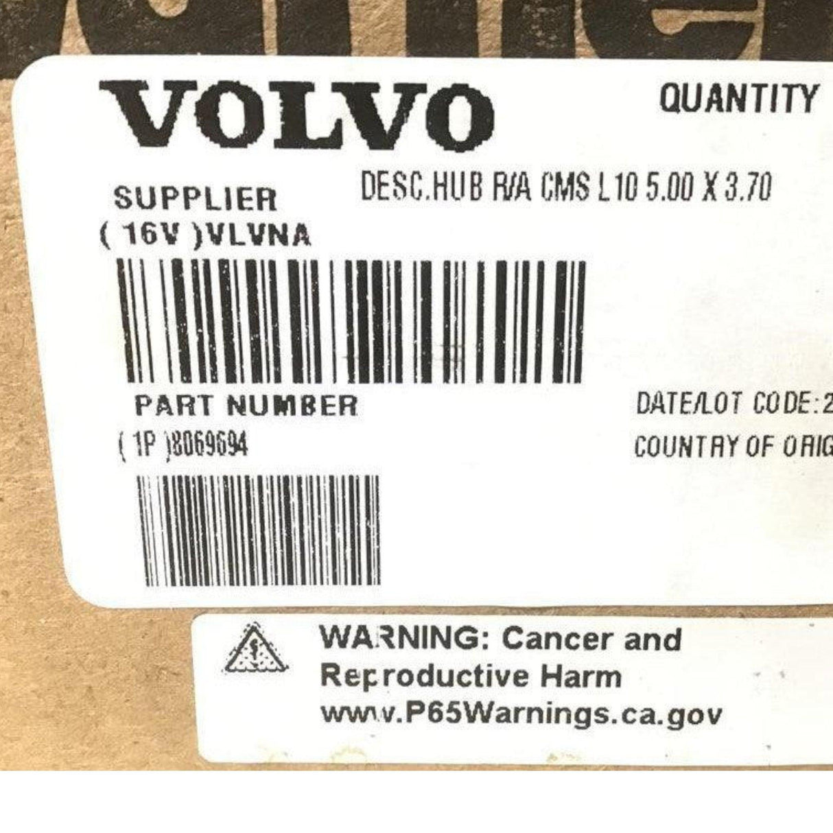 8069694 Genuine Volvo Pulley - Truck To Trailer