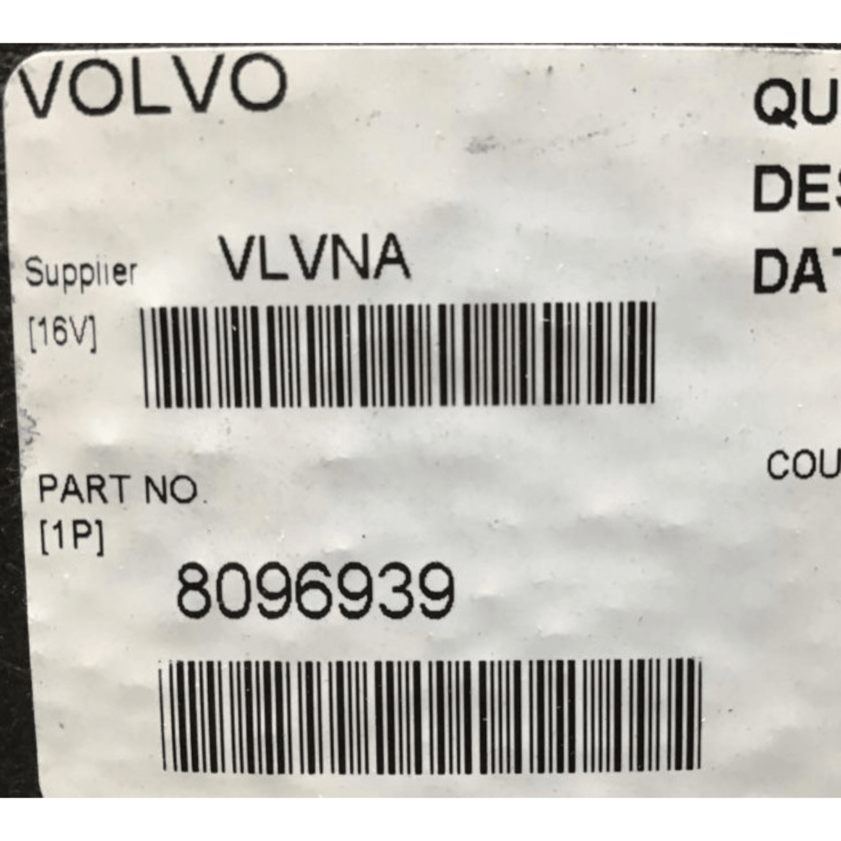 8096939 Genuine Volvo Brake Drum - Truck To Trailer