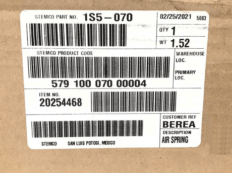 8169029 Genuine Volvo Air Spring - Truck To Trailer