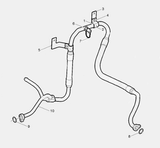 82755363 Genuine Volvo Hose Assembly - Truck To Trailer