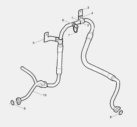 82755363 Genuine Volvo Hose Assembly - Truck To Trailer