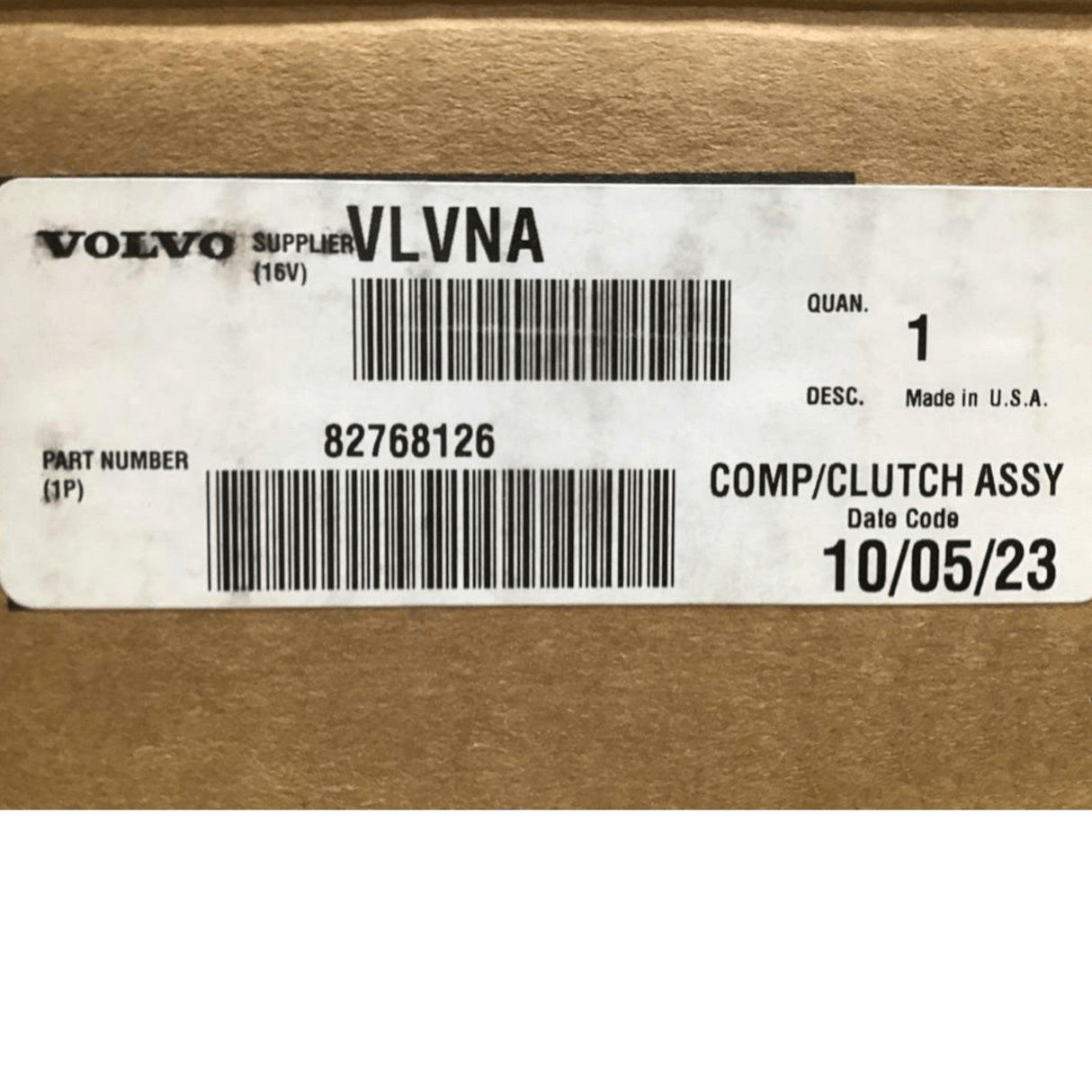 82768126 Genuine Volvo Compressor - Truck To Trailer