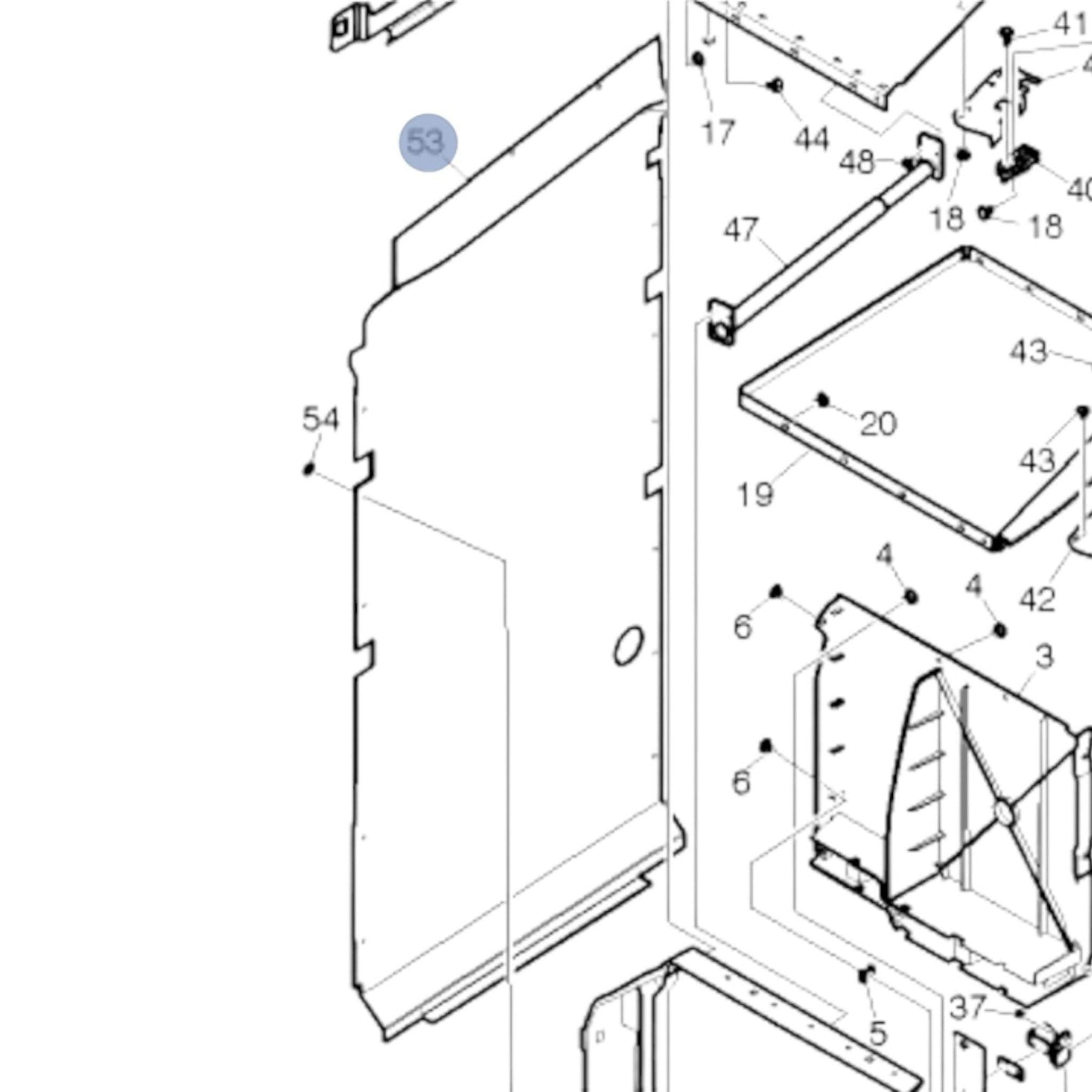 82783437 Genuine Volvo Trim Panel - Truck To Trailer