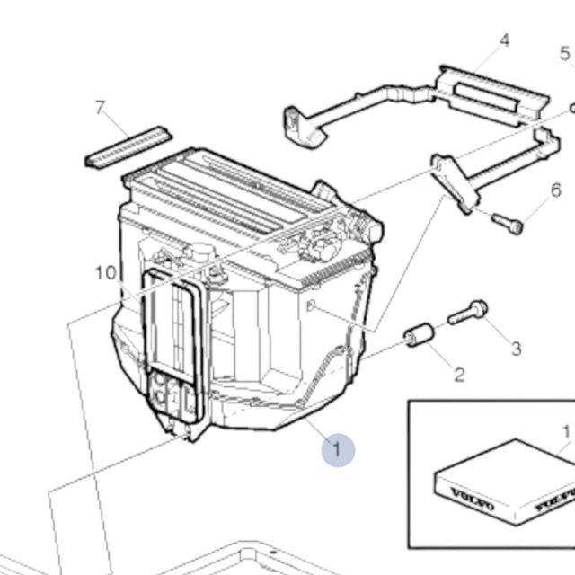 84739900 Genuine Volvo Climate Unit - Truck To Trailer