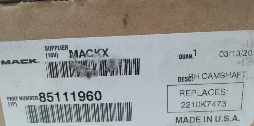 85111960 Genuine Mack Camshaft - Truck To Trailer