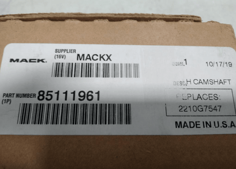 85111961 Genuine Mack Camshaft - Truck To Trailer