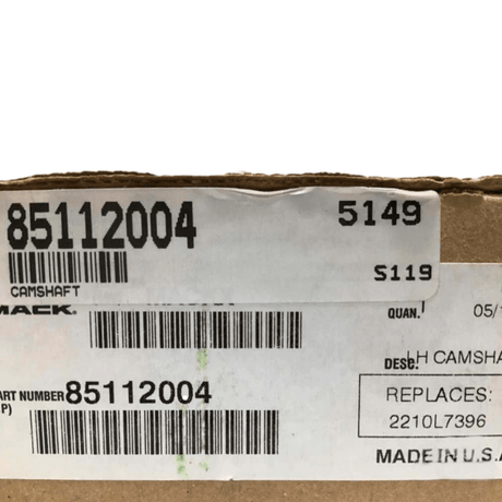 85112004 Genuine Volvo Camshaft - Truck To Trailer