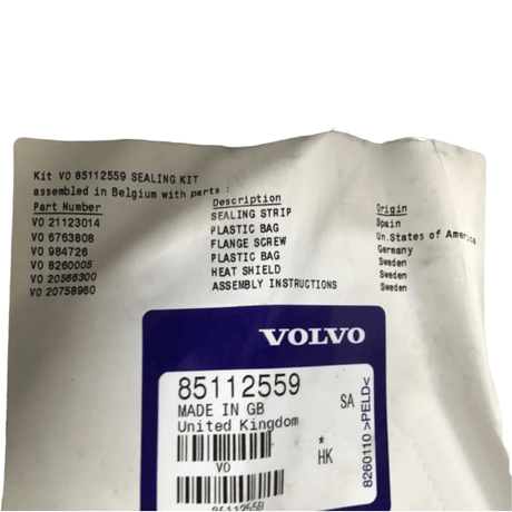 85112559 Genuine Volvo Sealing Kit - Truck To Trailer