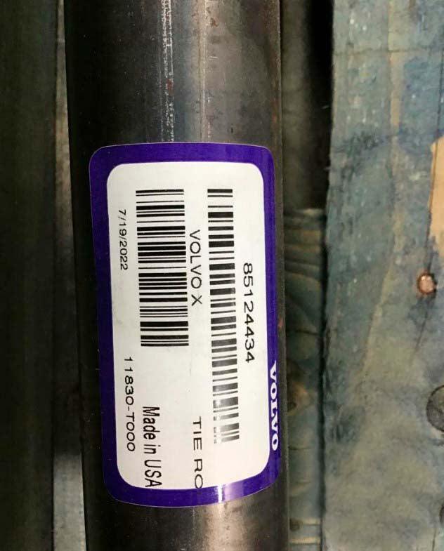 85124434 Genuine Volvo Tie Rod - Truck To Trailer