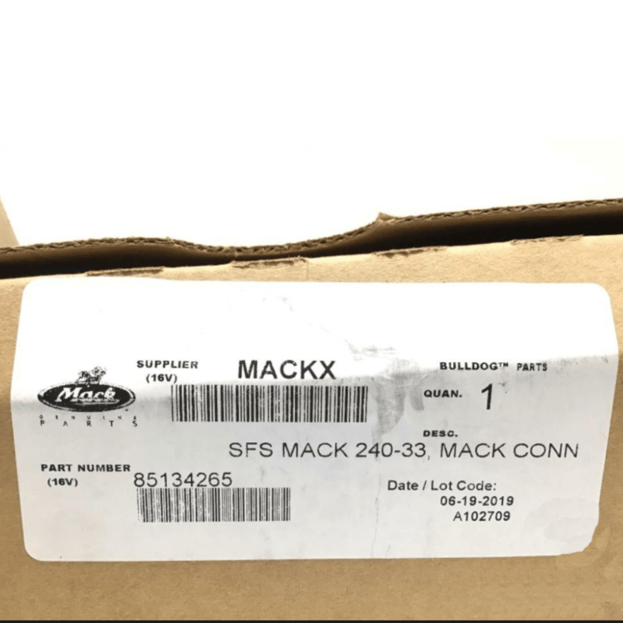 85134265 Genuine Mack Gauge - Truck To Trailer