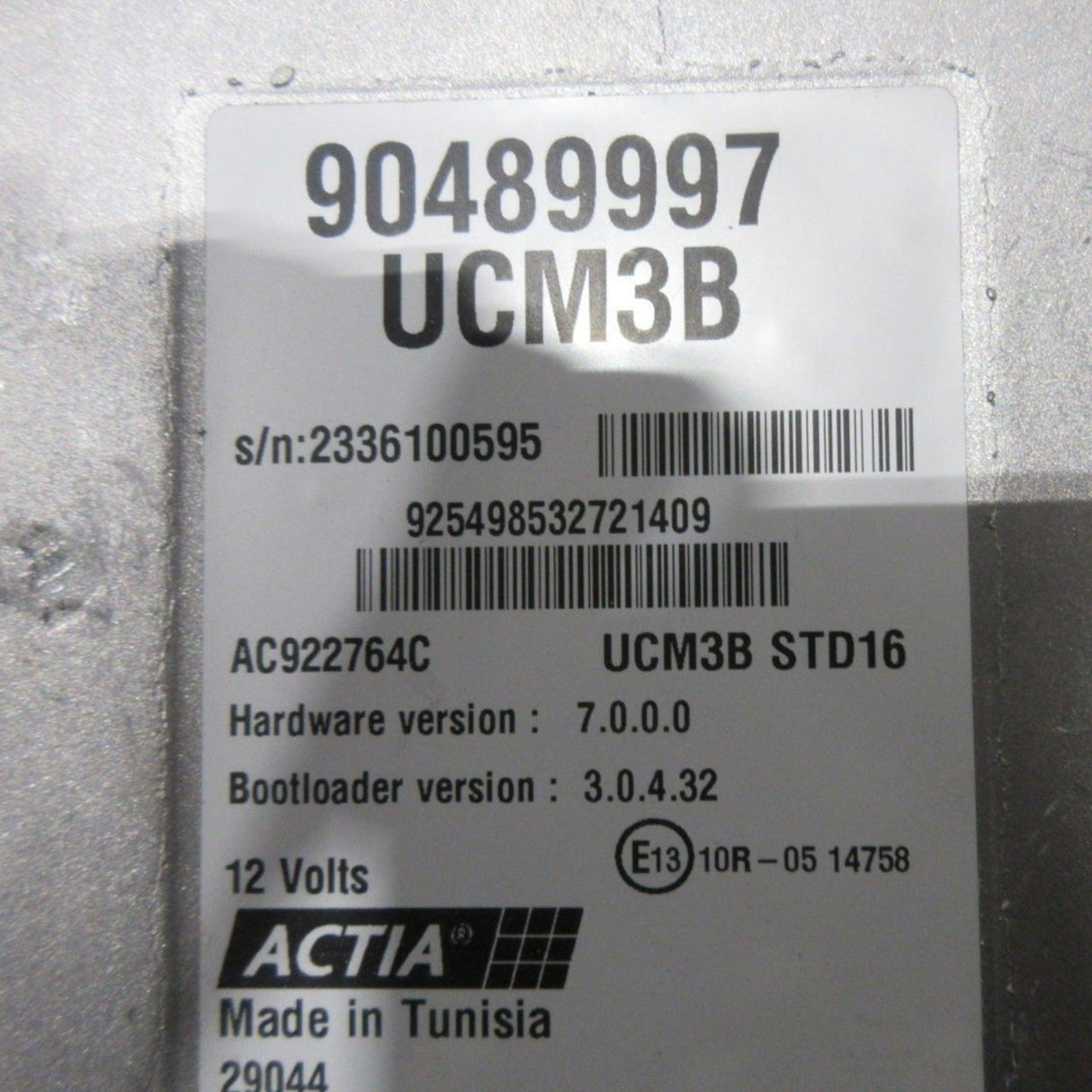 90489997 Genuine CNH Industrial ECU Electronic Control Unit UCM3B - Truck To Trailer