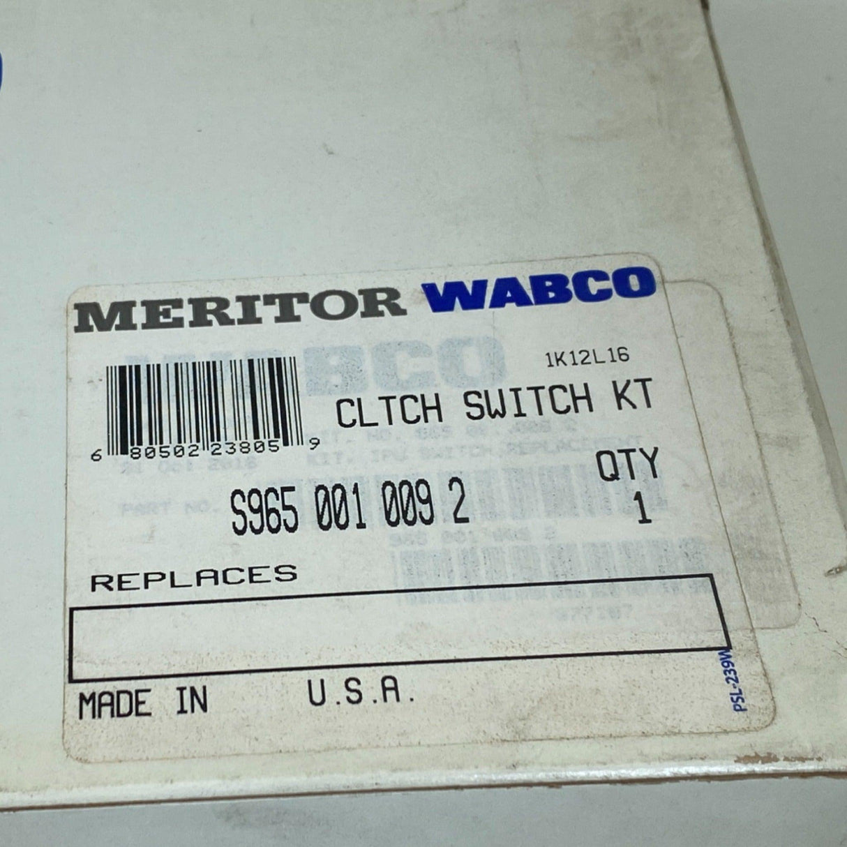 965 001 009 2 Genuine Wabco Clutch Switch Repair Kit - Truck To Trailer