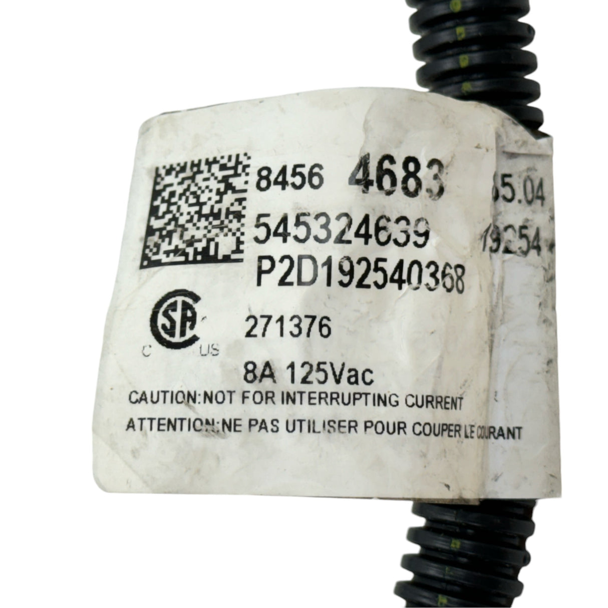 84564683 Genuine GM Engine Cooling Heater Cord