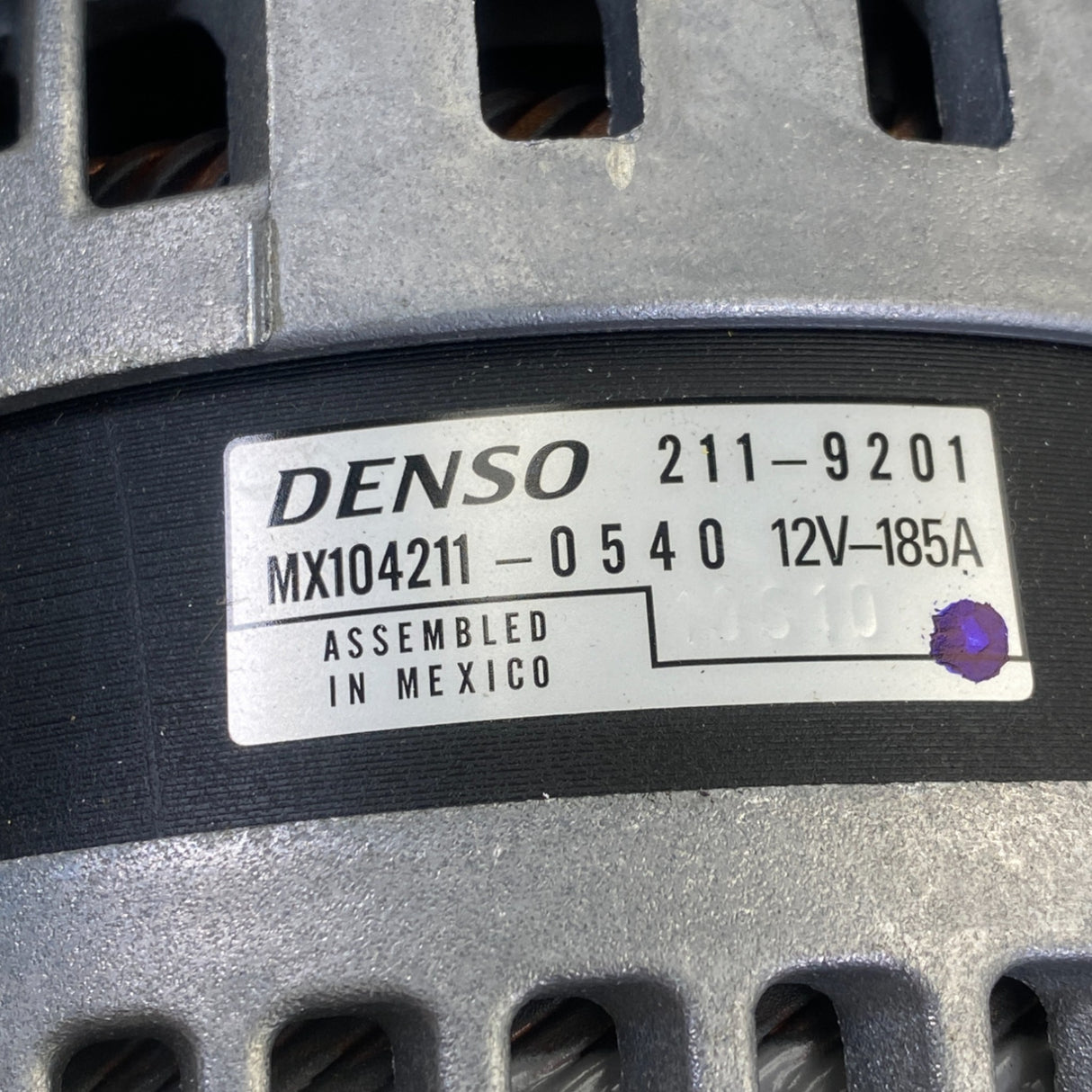 2119201 Genuine Denso Alternator 12V 185A