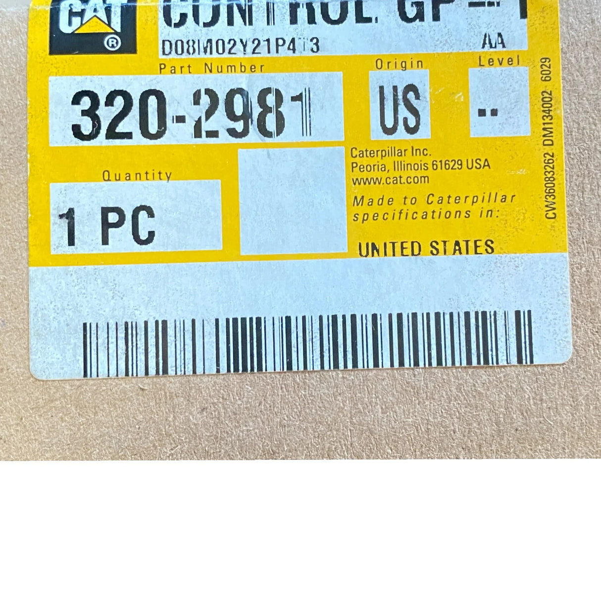 320-2981 Genuine Cat Shifter Transmission Control - Truck To Trailer