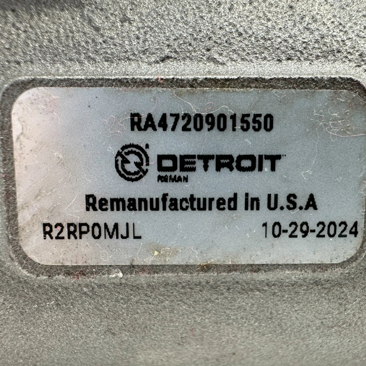 RA4720901550 Genuine Detroit Diesel Fuel Injection Pump For DD15 / DD16 - Truck To Trailer