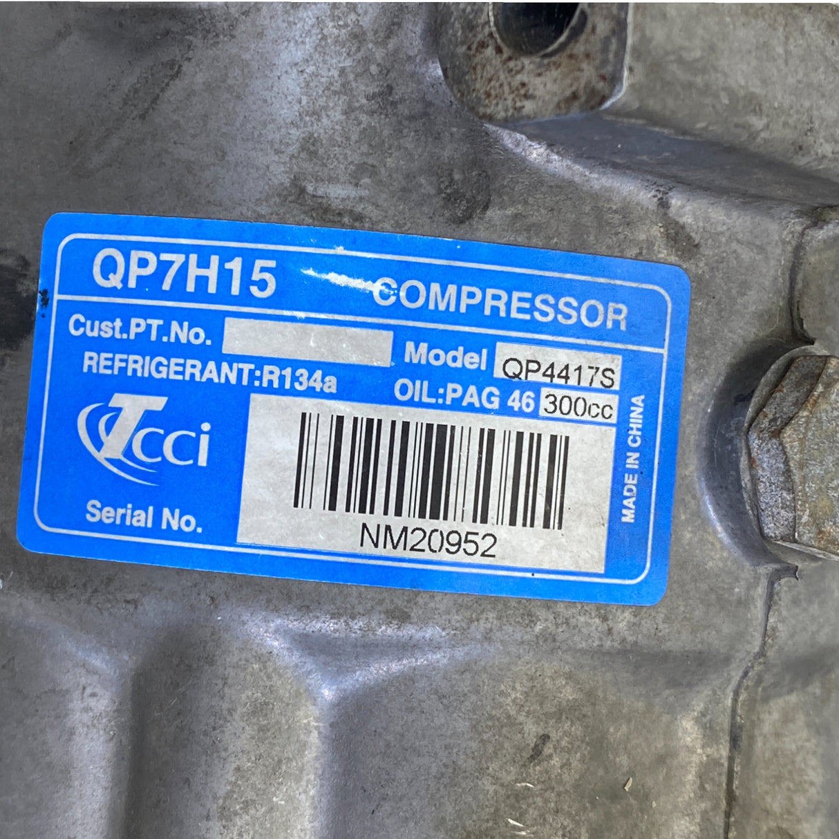 QP7H15 Genuine International A/C Compressor