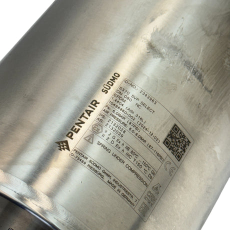 2343963 Pentair Sudmo Single Seat Over Flow Valve