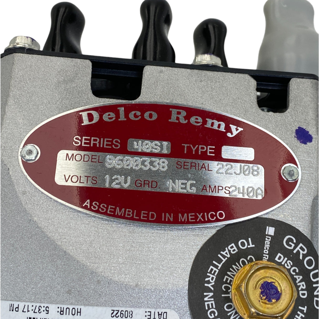 8600338 Genuine Delco Remy Alternator 240A