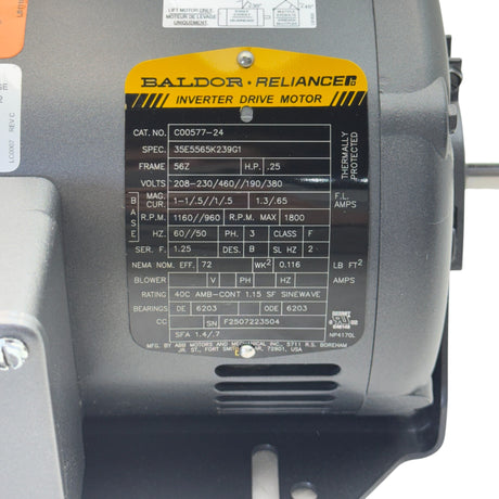 C00577-24 Baldor Inverter Drive Motor 208-230/460V