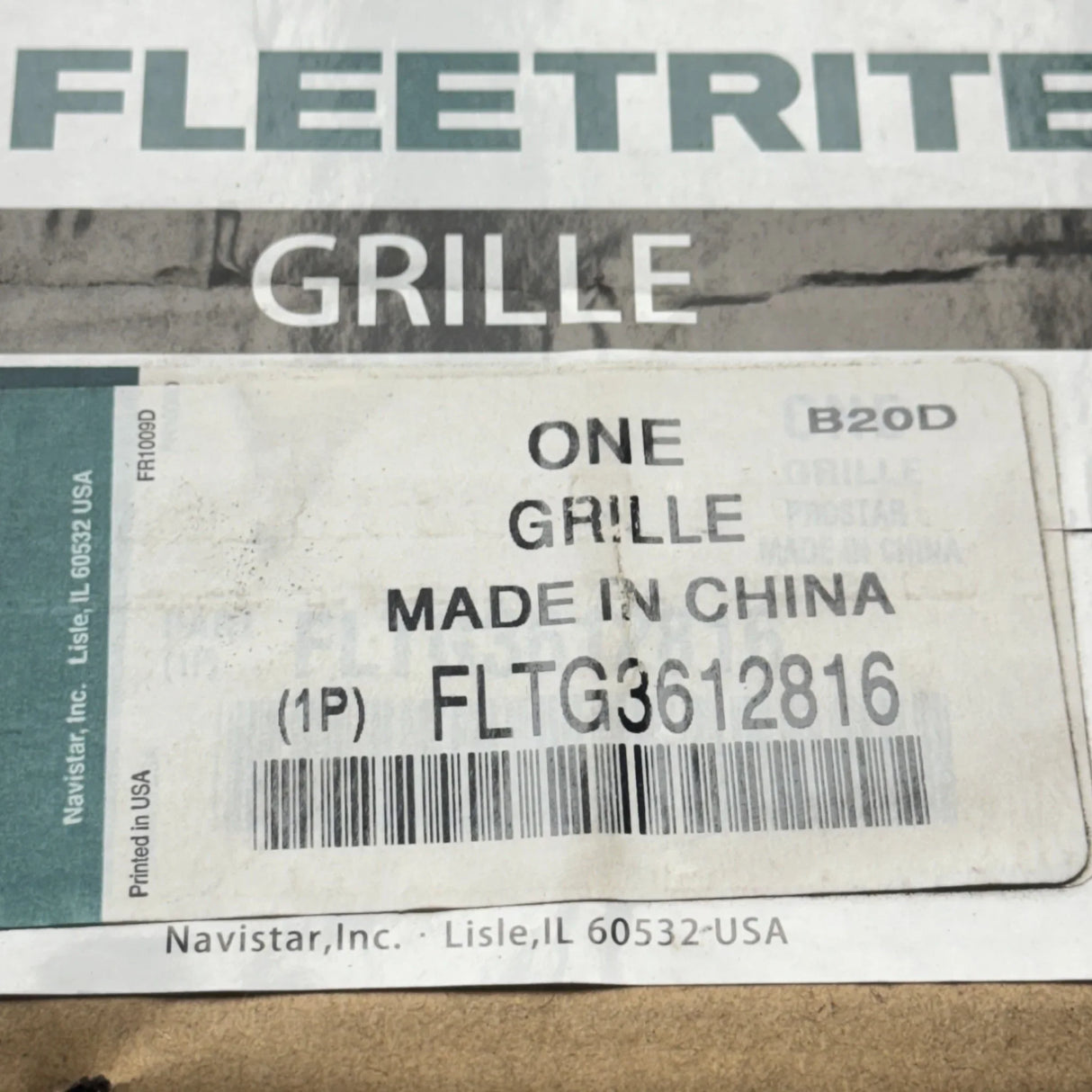 FLTG3612816 Genuine Fleetrite Grille - Truck To Trailer