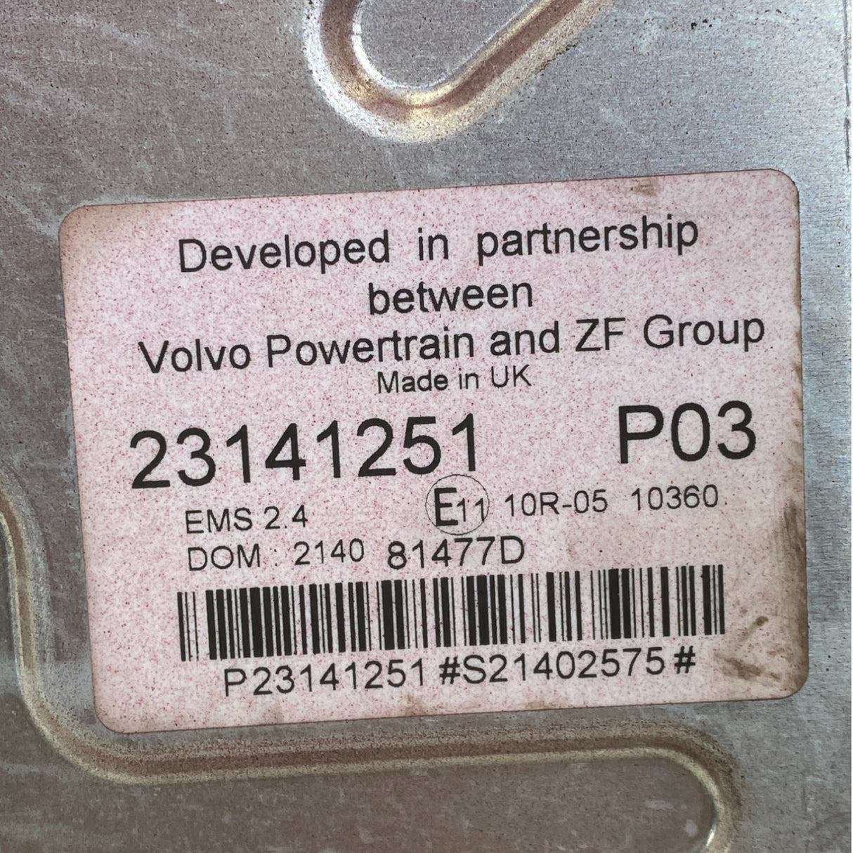 23141251 Genuine Volvo ECM Electronic Control Module